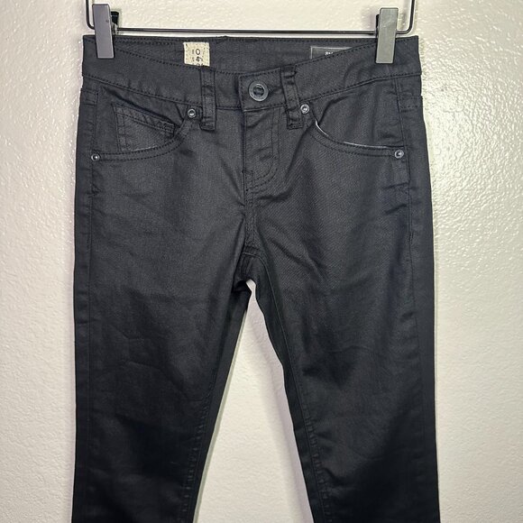 Volcom Stix Skinny Jean in Sulphur Black - Picture 2 of 7